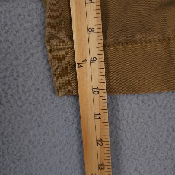 Vintage Polo Ralph Lauren Shorts Mens 35 Brown Chino Heavy Twill Cotton Preppy - Picture 8 of 14